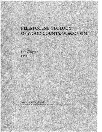 IC68. Pleistocene geology of Wood County, Wisconsin.