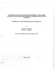 1992-02. Hydrogeology and groundwater monitoring of fractured ...