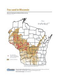 Frac sand in Wisconsin - Wisconsin Geological and Natural History ...