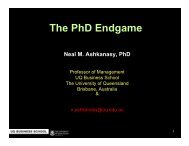 The PhD Endgame - Waikato Management School