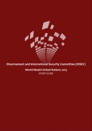 Disarmament and International Security Committee (DISEC)World ...