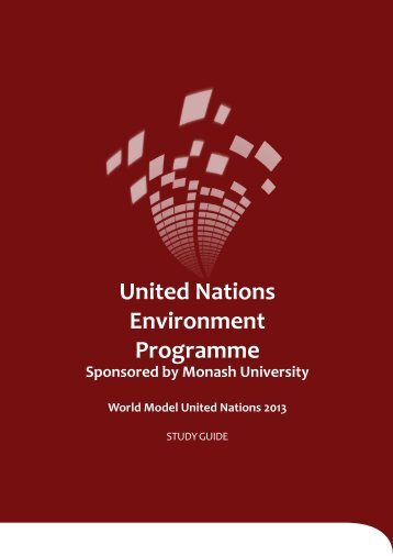 UNEP Study Guide - World Model United Nations