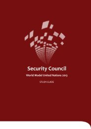 Security Council - World Model United Nations