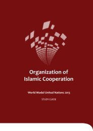 OIC Study Guide - World Model United Nations