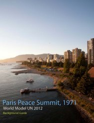 Paris Peace Summit, 1971 - World Model United Nations