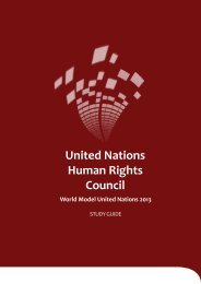 UNHRC Study Guide - World Model United Nations