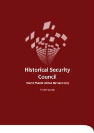 Historical Security Council Study Guide - World Model United Nations