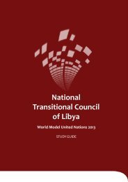 National Transitional Council of Libya - World Model United Nations