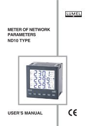 meter of network parameters nd10 type user's manual - Wpa.ie
