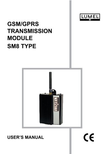 GSM/GPRS TRANSMISSION MODULE SM8 TYPE - Wpa.ie