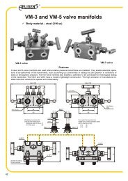 VM-3 and VM-5 valve manifolds - Wpa.ie