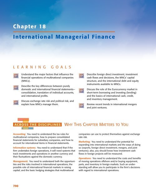 Chapter 18 International Managerial Finance