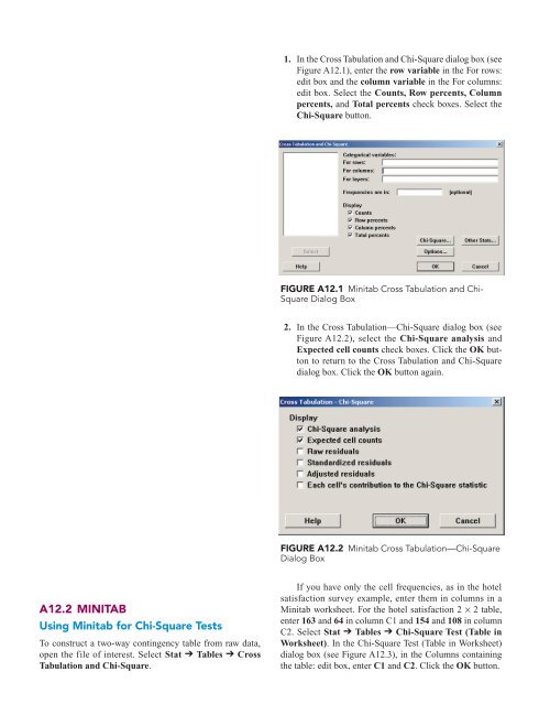 minitab chi square minitab chi square