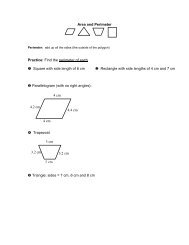 Area and Perimeter