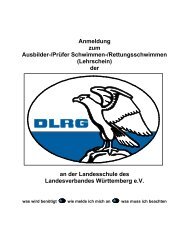 Lehrschein - Landesverband Württemberg e.V. - DLRG