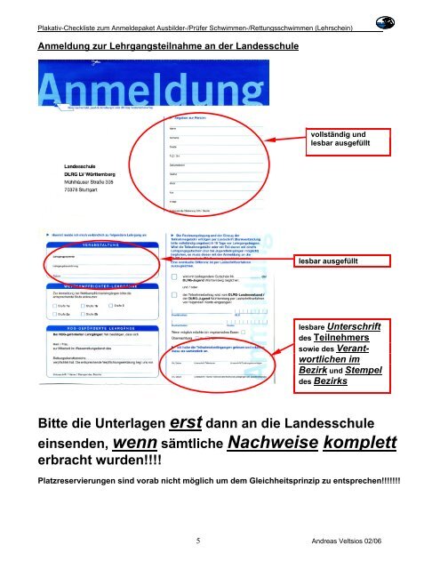 Lehrschein - Landesverband Württemberg e.V. - DLRG