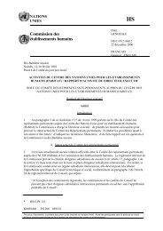 HS Commission des établissements humains