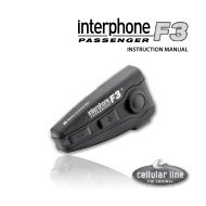 INSTRUCTION MANUAL - Interphone - Cellular Italia S.p.A.