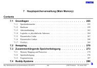Hauptspeicherverwaltung - Www I6 Informatik Rwth Aachen