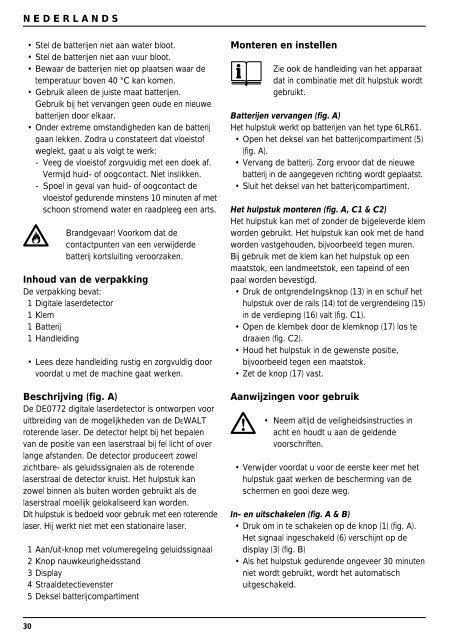 digital laserdetektor de0772 - Service