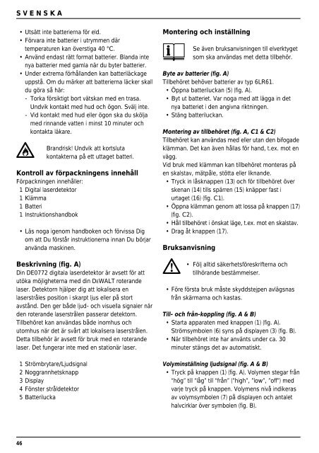 digital laserdetektor de0772 - Service