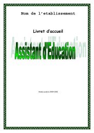 livret d accueil des AED - Académie d'Aix-Marseille