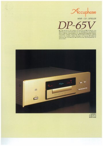 DP-65V - Accuphase