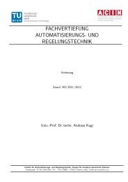 fachvertiefung automatisierungs- und regelungstechnik - ACIN