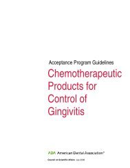 Chemotherapeutic Products for the Control of Gingivitis - American ...