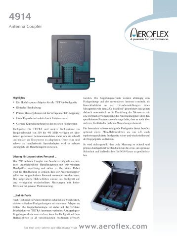 Antenna Coupler - Aeroflex