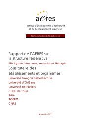 SFR Agents infectieux, Immunité et Thérapie - Aeres