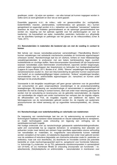 Advies 04-2012 van het Wetenschappelijk comité van het FAVV