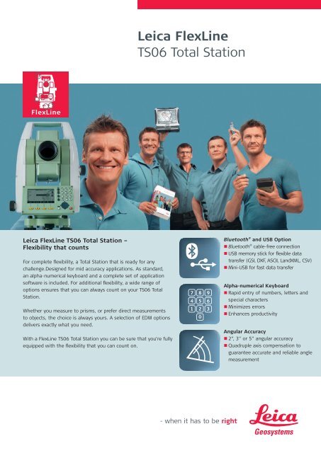 Leica Flexline TS06 Total Station - Leica Geosystems