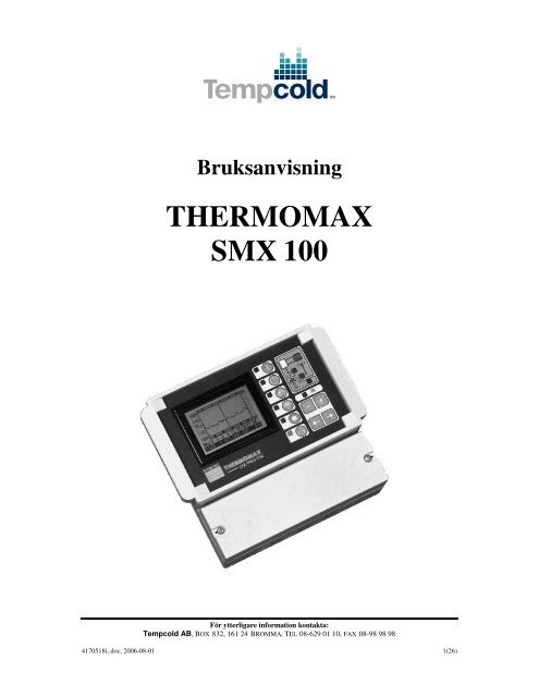 THERMOMAX SMX 100 - Ahlsell