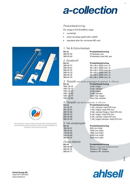 EA SmalSlits - Ahlsell