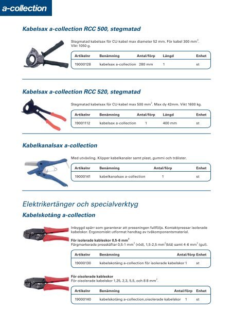 Motsvarande beställningsbar tryckt version - Ahlsell