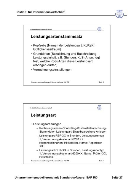 Einführung in das Modul Controlling (CO) - Wirtschaftsuniversität Wien