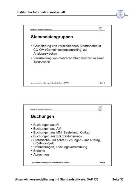 Einführung in das Modul Controlling (CO) - Wirtschaftsuniversität Wien