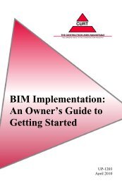 BIM Implementation: An Owner's Guide to Getting Started