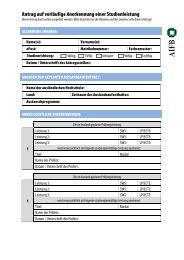 Antrag auf vorläufige Anerkennung einer Studienleistung - Institut AIFB
