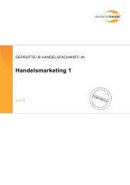 Handelsmarketing 1 - Akademie Handel