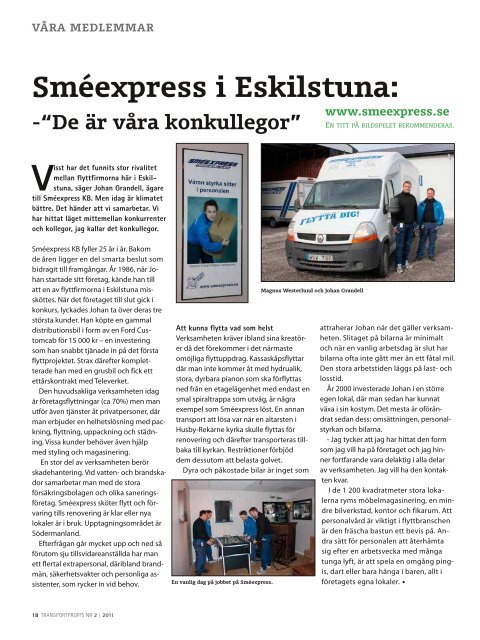 Transportproffs nr 2, 2011 - Sveriges Åkeriföretag