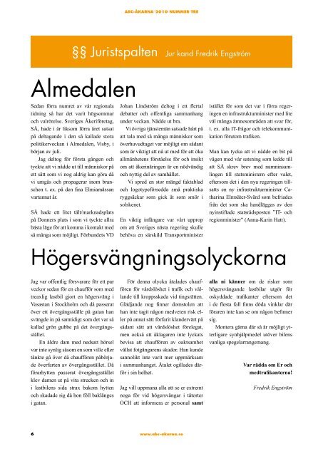 ABC ÅKARNA - Sveriges Åkeriföretag