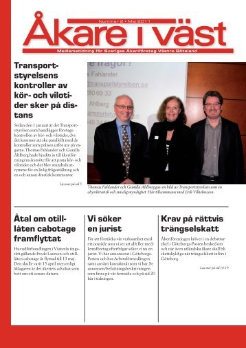 Åkare i väst nr 2, 2011 - Sveriges Åkeriföretag