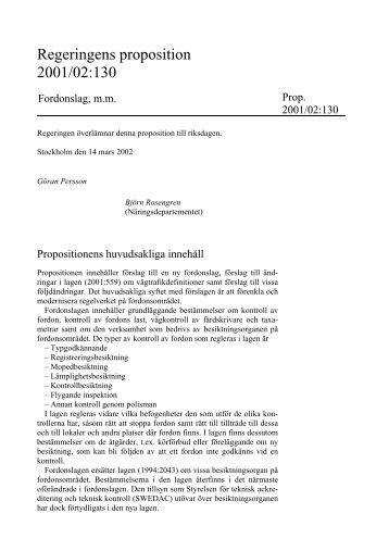 Regeringens proposition 2001/02:130