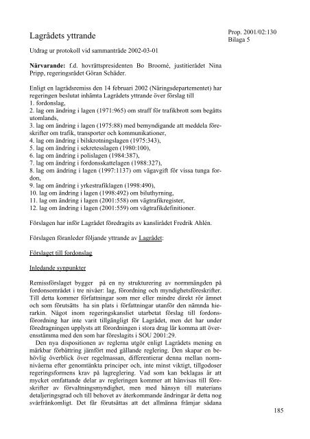 Regeringens proposition 2001/02:130