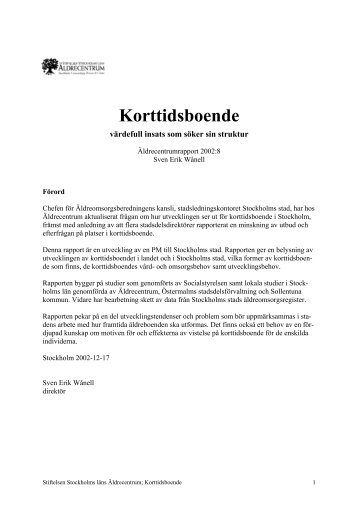 Korttidsboende - Äldrecentrum