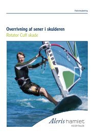 Overrivning af sener i skulderen Rotator Cuff skade - Aleris