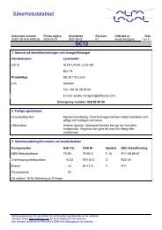 Säkerhetsdatablad GC12 - Alfa Laval