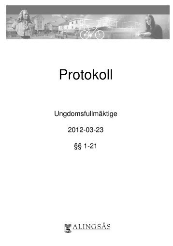 Protokoll - Alingsås kommun